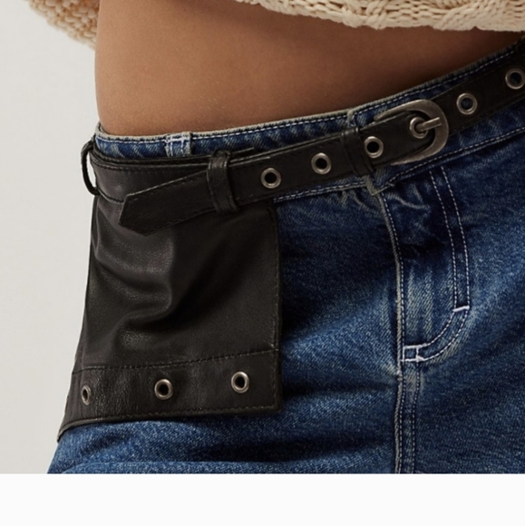 NWOT Free People Daytona Leather Belt, Medium - Picture 6 of 11